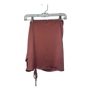 21 Saints Mauve Ruched Bodycon Mini Skirt, Small‎ thumbnail 3