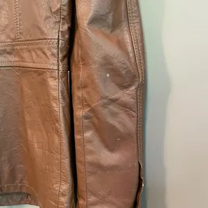 Vero Moda Button Leather Jacket Brown Size‎ Medium thumbnail 12