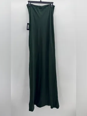 Norma Kamali Bias Strapless Gown in Dark Emerald thumbnail 4