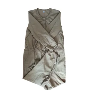 Aerie Womens XL Utility Jumpsuit‎ Olive Green Button Front Cotton Twill Jogger thumbnail 3