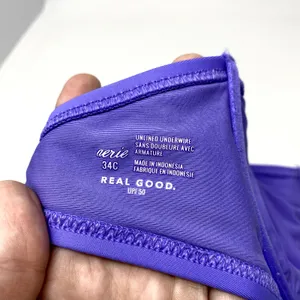 Aerie Purple Real Good Unlined Underwire Classic Summer Bikini Top 34C thumbnail 5
