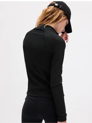 GAP Black Studio Rib 1/4 Zip Pullover thumbnail 5