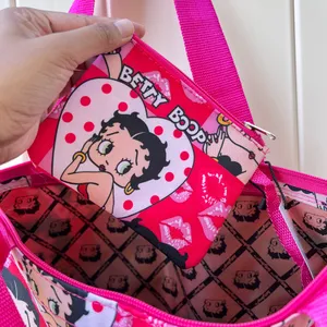 Betty Boop Printed Pink Red Y2K Tote‎ Shoulder Bag New thumbnail 3