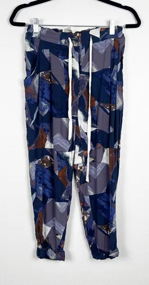 Aritzia Wilfred Women's Cropped Printed Pants Sz XS‎ thumbnail 1