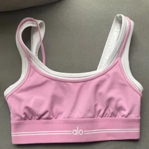Alo Yoga Airbrush Better Together Bra Candy Heart Pink XS thumbnail 2