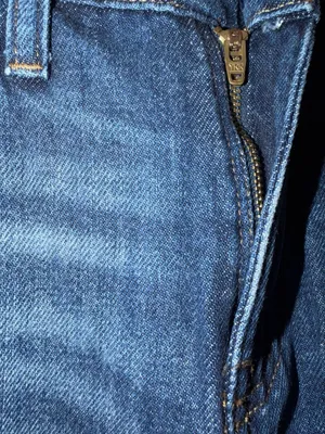 Lee High Rise Wide Leg Distressed Denim Jeans Blue thumbnail 7