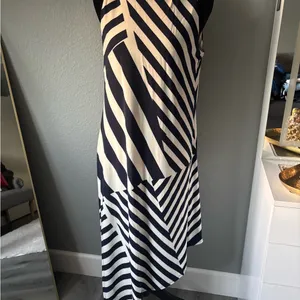 Ralph Lauren Asymmetrical Black and White Dress thumbnail 2