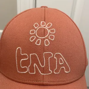 Aritzia TNA Coral Pink Baseball cap embroidered thumbnail 2