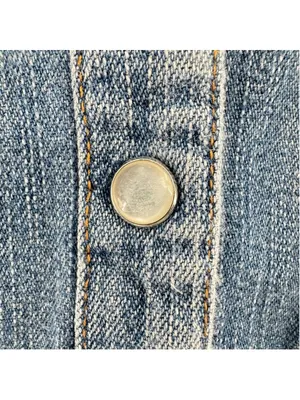 Vintage 90s Denim Western Shirt Pearl Snaps Route 66 Cowgirl Rodeo Country Large thumbnail 8