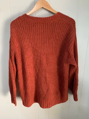 American Eagle Rust Color Button Up Cardigan XS thumbnail 2