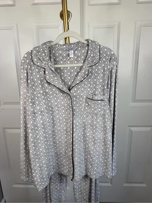 Nicole Miller New York XXL Ultra Soft Geometric Pajama Set NWOT thumbnail 3