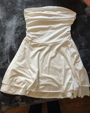 Strapless dress White thumbnail 2