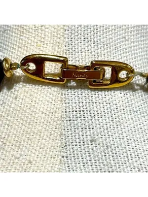 Napier Black and Gold Beaded Collar Necklace thumbnail 5
