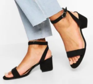 Boohoo Wide Width Basic Low Block Heel thumbnail 1
