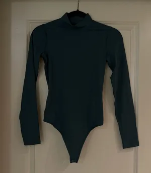 Abercrombie Soft A&F Bodysuit Womens XS Green Long Sleeve thumbnail 2