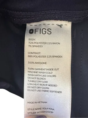 FIGS - Yola Skinny Scrub Pants Navy High Waisted Stretch Jogger Style Size SP thumbnail 7