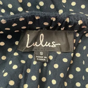 Lulus Dream Love Polka‎ Dot Off-the-Shoulder Maxi Dress In Navy Blue Size Small thumbnail 7