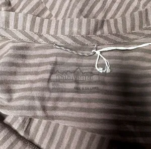 Women's Mainstay Henley Long Sleeve Shirt NWT Size XS (Stripe Brown) thumbnail 7