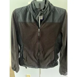 Aeropostale Y2K women's‎ Black fleece jacket size XL thumbnail 2