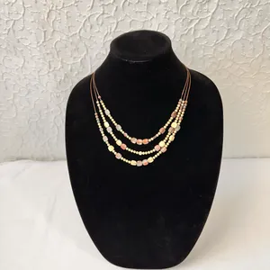 Vintage Multi Strand Women's Necklace Beaded Multicolor Classic Fashion Jewelry thumbnail 7