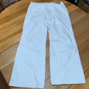 PacSun Low Rise Baggy White Distressed Wide Leg Jeans Womens Size 31 860SP241973 thumbnail 5