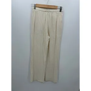 Blenca‎ Womens Cream Linen Blend Loose Fit Pants Women Sz S Boho Coastal Minimal thumbnail 2