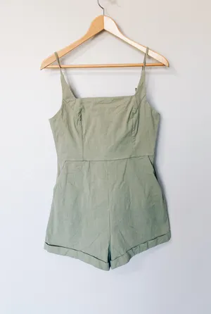 Green Romper - Fits Like a Medium thumbnail 2