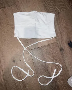 Hollister tube top white criss cross small thumbnail 1