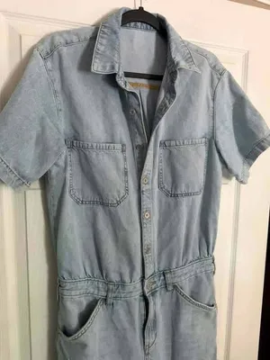 Anthropologie Pilcro Denim Jumpsuit Sz 6 thumbnail 9