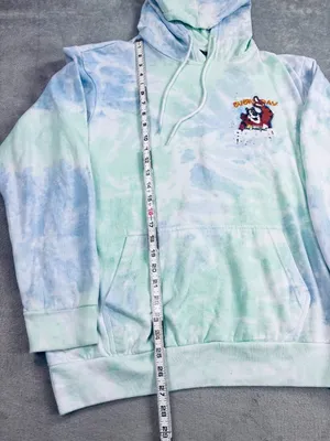 Kelloggs Breakfast Club Hoodie Unisex Small Blue Green Frosted Flakes Tie Dye thumbnail 4