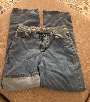 Block printed jeans Blue thumbnail 1