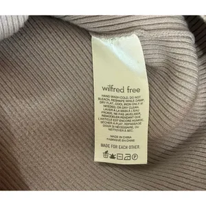 Aritzia Wilfred Free Cut-Out Knit Mini Dress Purple Long Sleeve‎ Bodycon Size M thumbnail 5
