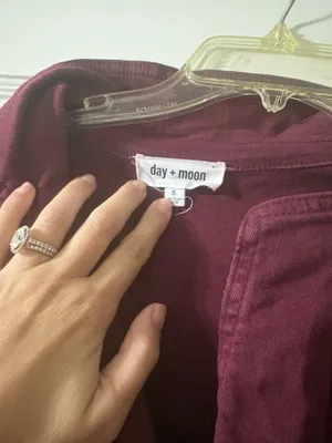 Day + Moon Romper Maroon Red thumbnail 2