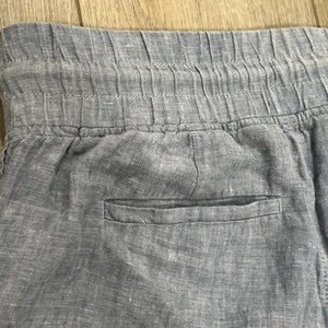 ATHLETA Cabo 100% Linen Wide Leg Pant Women Size 4 Tall Zip Pockets Drawstring thumbnail 13
