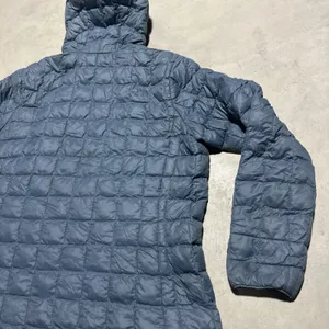 The North Face ThermoBall Hooded Puffer Jacket Women's XL Blue Insulated Coat thumbnail 10