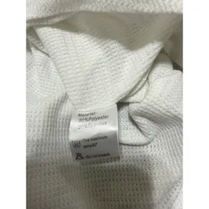 White Waffle Knit Button Front Tie Hem Tank Top Sleeveless V-Neck Large‎ thumbnail 8
