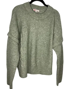 Madewell Alpaca Wool Blend Sweater Women's Size Medium Green Soft Warm thumbnail 1