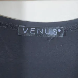 Venus Tie Front Keyhole Solid Maxi Dress Black Romantic Balloon Sleeve Size L thumbnail 6