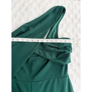 NEW Lulus Devoted to Fun Hunter Green One-Shoulder Sleeveless Jumpsuit XL thumbnail 7