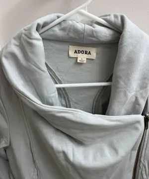 Zip Up Sweat Shirt Gray thumbnail 3