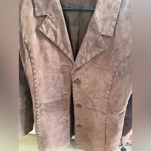 Wet Seal Vintage brown leather jacket size Medium thumbnail 2
