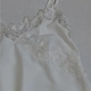 90s Revival Y2K Cami Babydoll Top Sz Small White Coquette Fairycore Tank entro thumbnail 7
