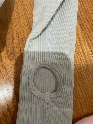 Amazon grey seamless workout top long sleeve size small thumbnail 4