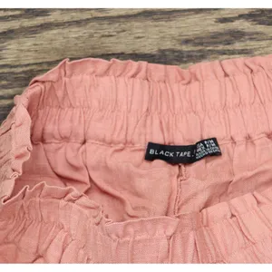 NWT Black Tape Woven Petite Pull-On Wide-Leg Pants Soft Antique Blush Pink PM thumbnail 6