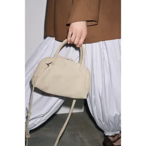 Zara Suede Leather Collection Bowling Bag‎ Crossbody thumbnail 13