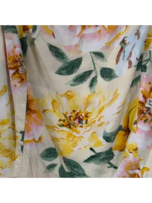 Old Navy XS Yellow Floral Cami Romper thumbnail 5