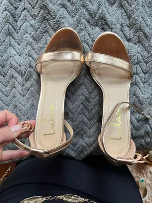 Lulus rose gold heels thumbnail 2