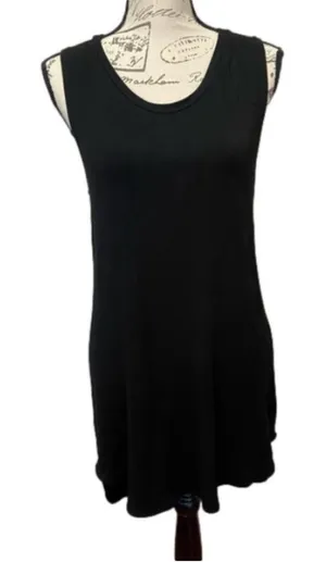 LNA Womens Black High-Low Open Back Sleeveless Mini Dress Size L‎ Made in USA thumbnail 1