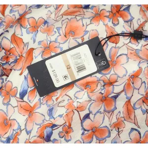 NWT Tommy Hilfiger Sleeve Surplice Midi Dress Ivory Off White / Grenadine Red 12 thumbnail 6