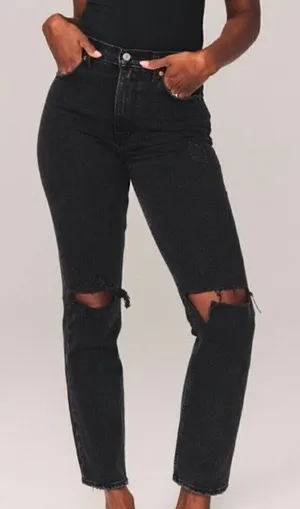 Abercrombie Curve Love Ultra High Rise 90s Straight Jean thumbnail 1